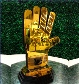 TROFEU DE FUTEBOL   GOLEIRO DE OURO
