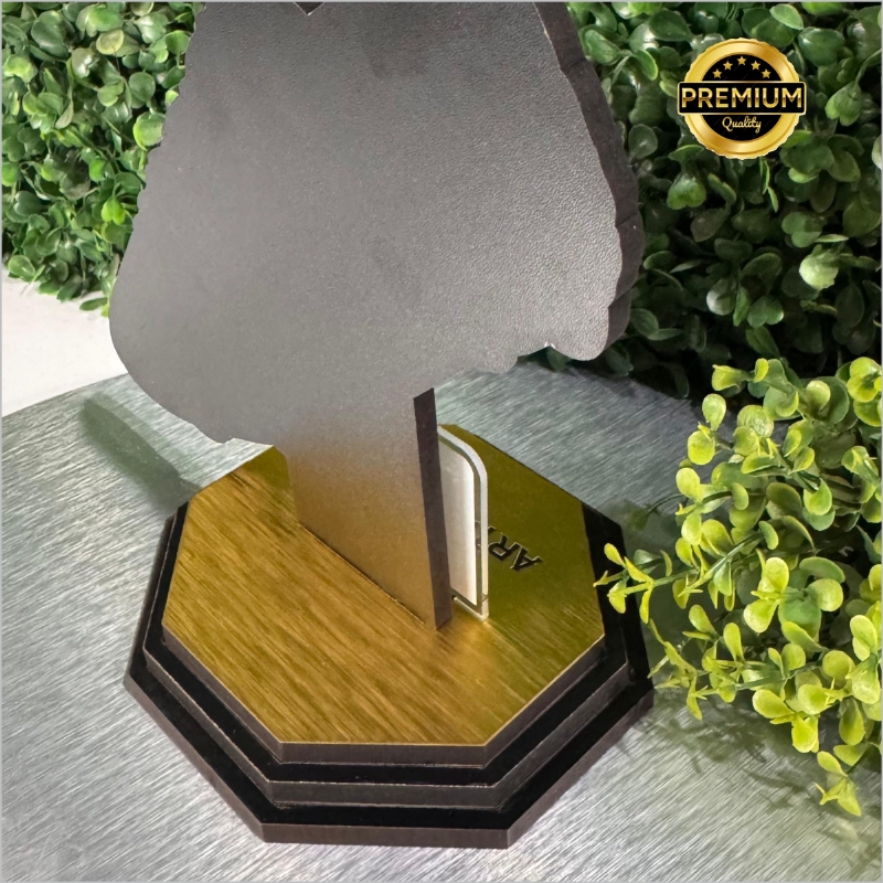 Trof�u de Futebol Artilheiro Chuteira Ouro 20cm MDF/Acr�lico